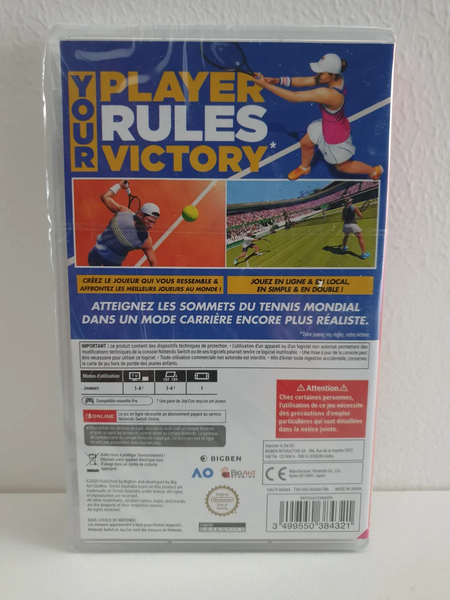 AO Tennis 2 Switch – Neuf sous blister