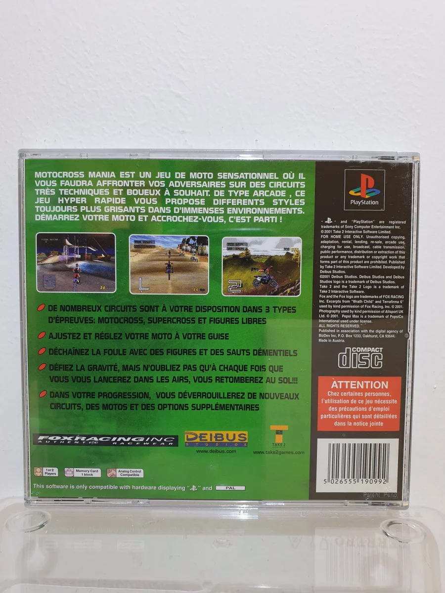Motocross Mania PS1 – Occasion